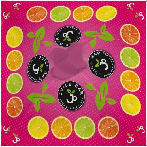 Replacement Skin Sublimated Parasols Roof - 3m x 3m Branded